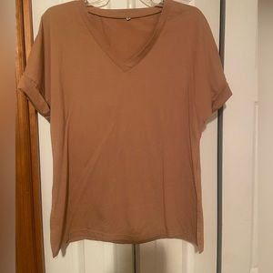 Women’s short sleeve V neck